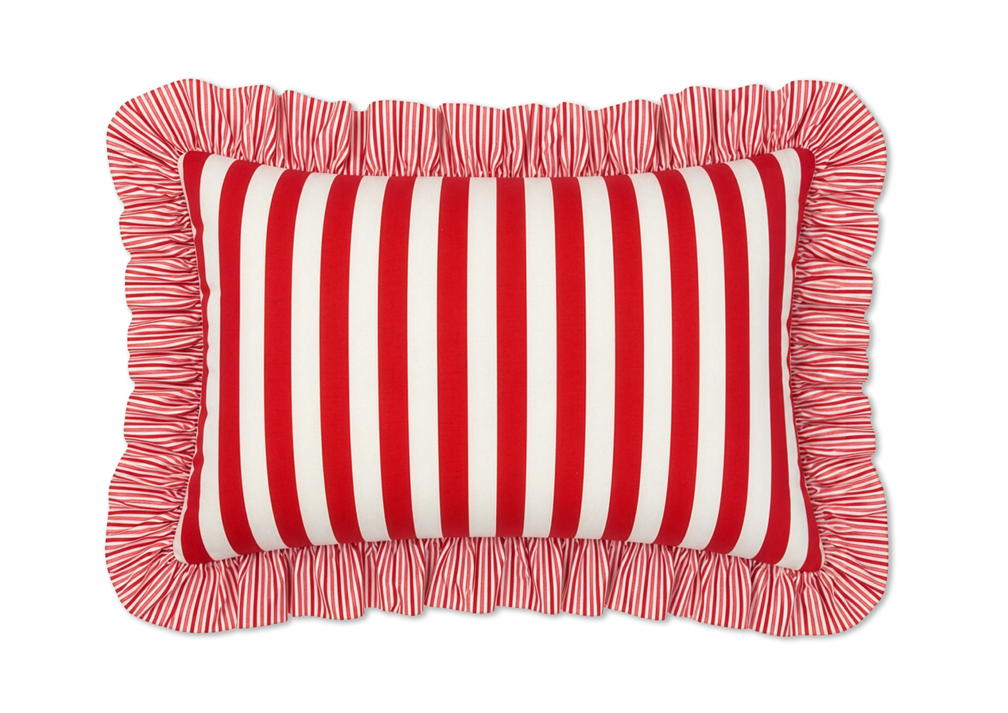 Cojín Carlotta Rojo y Rosado